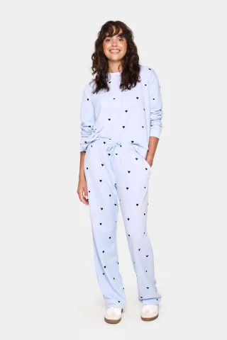 Casual Hose Gerade Passform Heather NightSky Harts blue