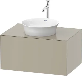 Duravit White Tulip Konsolenwaschtischunterbau wandhängend Taupe Seidenmatt 800x550x408 mm - WT49750 WT4975060600010