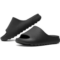 Athlix Badelatschen Rutschfest Pantoffeln Unisex Slides Damen Herren Badesandale Badesandale 3,5 cm dicke Sohle, Rutschfest, 160g leicht