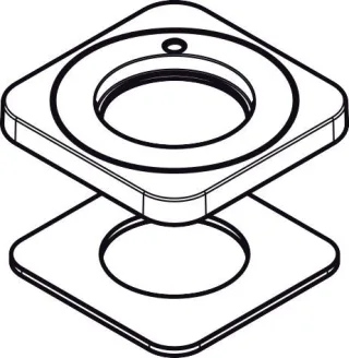 Hansgrohe Rosette Axor Citterio E Waschtisch- mischer chrom, 92190000 92190000