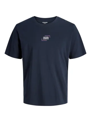 JACK&JONES - JJCORP GRAPHIC TEE SS O-NECK LN navy blazer - Gr. - XXL