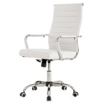 UEV Stuhl Schreibtischstuhl ergonomisch, Drehstuhl mit Rollen (Bis 150kg, Konferenzstühle, Büro-Gästestuhl), Höhenverstellbar,Wippfunktion,Metallrahmen,Gepolstert Kunststoff