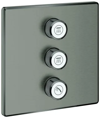 GROHE 3-fach UP-Ventil Grohtherm Smart Control 29127 eck FMS hard graphite geb., 29127AL0 29127AL0