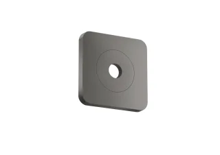 Hansgrohe Wandrosette AXOR Citterio C 120/120 softsquare polished black chrome, 28801330 28801330