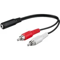 Goobay goobay Adapter Klinke Buchse 3pin > 2x Stecker, Audio-Kabel
