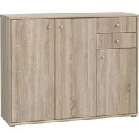 FORTE Kommode Tempra, Kommode, 3 Türen, 2 Schubkästen, viel Stauraum, Breite 108,8 cm
