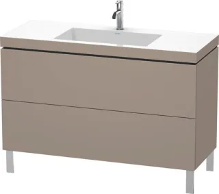 Duravit L-Cube c-bonded Set bodenstehend Basalt Matt 1200x480x698 mm - LC6939O4343 LC6939O4343