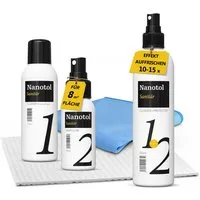 Nanotol Nanoversiegelung für die Dusche (Lotus-Effekt + Easy-to-clean-Effekt) Badreiniger (Komplettset, [- reinigen, entkalken und versiegeln)