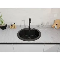 Faizee Möbel Granitspüle Faizee Möbel Granitspüle Granit Spüle Einbauspüle rund Spülbecken, Rund