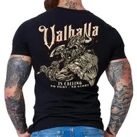LOBO NEGRO® T-Shirt für Wikinger Nordmann Keltic Fans: Valhalla is Calling