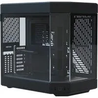 Y60, Tower-Gehäuse schwarz, Tempered Glass