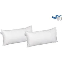 Beco Microfaserkissen MF 50 glatt, Füllung: Klimafaser, Bezug: Microfaser, Spar-Set, 2-tlg Kissen-Set, Kissen Set in 4 Größen