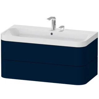 Duravit Happy D.2 Plus c-shaped Set wandhängend Nachtblau Seidenmatt 975x490x480 mm - HP4348E9898 HP4348E9898