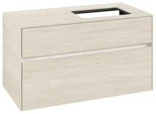 Villeroy & Boch Waschtischunterschrank Collaro C11100 1000x548x500mm 2 Ausz. Waschtisch re White Oak C11100AA