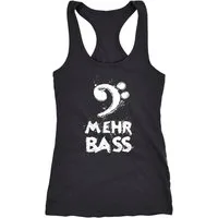 MoonWorks Tanktop Damen Tanktop Mehr Bass Dance Tanzen Moonworks®