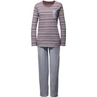REDBEST Pyjama Damen-Schlafanzug Single-Jersey Streifen