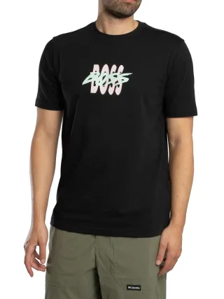BOSS Te Bass Grafik-T-Shirt, Schwarz