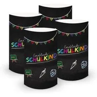 itenga Windlicht itenga 6x Windlicht klein Endlich Schulkind Tafel Schulanfang Einschul