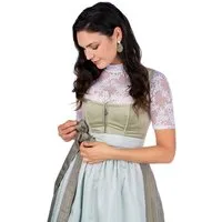 Spieth & Wensky Dirndl Samt Dirndl 2tlg. - DOREEN - mintgrün
