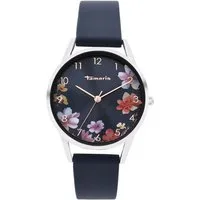 Tamaris Quarzuhr TT-0208-PQ, Armbanduhr, Damenuhr, Silikonarmband, analog