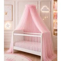 Baby Fancyroom Betthimmel Betthimmel aus 12 Meter Tüll aus 1. Klasse für Kinderbett Gitterbett, Himmel für Babybett Kinderbett