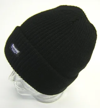 COMMANDER Finest Clothing - Strickmütze m.Umschlag black