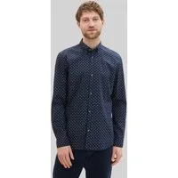 TOM TAILOR Denim Langarmhemd Blusen & Shirts Fitted Hemd mit Muster