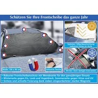 Maximex Frontscheibenabdeckung Frontscheibenschutz magnetisch Maße 156 x 96 cm, 156.00 x 96.00 cm, (1-St)