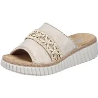 Rieker Pantolette Sommerschuh, Strandschuh, Urlaubschuh, Hausschuh mit softer Innensohle