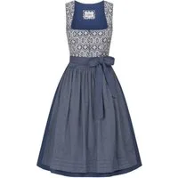 Nübler Dirndl Midi Dirndl Gudrun in Blau von Nübler - Rocklänge 70 cm