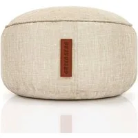 Green Bean Pouf Sitzsack-Hocker Home Linen 45x25cm (Sitzsack-Hocker 45x25cm mit EPS-Perlen Füllung -, Fußhocker Fußkissen Sitz-Pouf für Sitzsäcke), Bodenkissen für Kinder und Erwachsene - Sitzkissen Sitzhocker