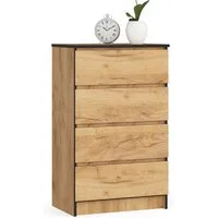 Raumhirsch Furniture Kommode mit 4 Schubladen 60 cm breit Holz Schrank, (viele Farbvarianten - Maße : 99 x 60 x 40 cm) - Hochwertig & stabil