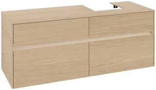 Villeroy & Boch Waschtischunterschrank Collaro C102B0 1400x548x500mm mit Beleuchtung Nordic Oak C102B0VJ