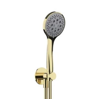 Herzbach LIVING SPA Wannenset ABG Halter 70 30.914600.1.03 rund HB 100mm Multi 1500mm PVD Gold