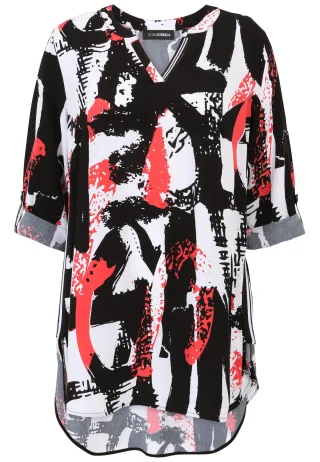 Doris Streich - Bluse koralle - Gr. - 52