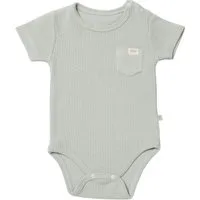 biorganic Kurzarmbody Waffle Smile für Jungen und Mädchen, Unisex, Baby Body (1-tlg) Waffelmuster, Bio-Baumwolle, Größe 56 - 86