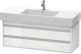 Duravit Ketho Waschtischunterbau wandhängend Weiß Hochglanz 1200x455x480 mm - KT664202222 KT664202222