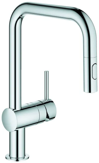 GROHE EH-Spültischbatterie Minta 32322 U-Auslauf Spülbrause chrom, 32322002 32322002