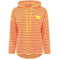 Zwillingsherz Hoodie Neon Streifen & Patch