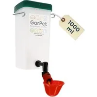 GarPet Wasserspender Beckentränke Hühner Tränke Wachteltränke Wassertränke Küken 500 ml 1 L 1 l