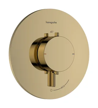Hansgrohe Thermostat Unterputz Ecostat Comfort S Fertigset 1 Verbraucher polished gold optic , 337 33714990