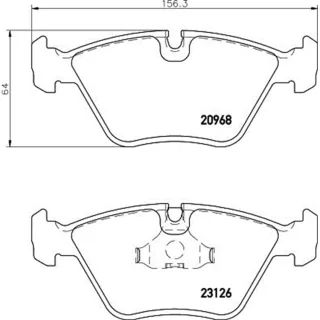 Hella Bremsbel?ge vorne Jaguar Xj Xjsc Xk