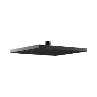Keuco Black Selection Kopfbrause, eckig, schwarz matt 53086370100