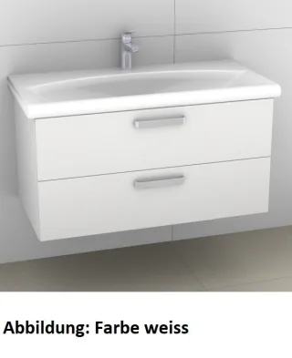 Artiqua 412 Waschtischunterschrank für Daylight K0728, Eiche Weiß quer NB, 412-WU2L-I02-7185-440 412-WU2L-I02-7185-440