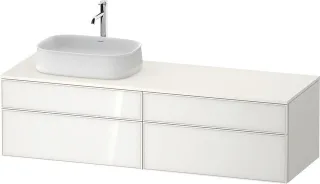 Duravit Zencha Konsolenwaschtischunterbau wandhängend Weiß n/a & Supermatt 1600x550x442 mm - ZE4824L ZE4824L64840000