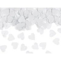 partydeco Streudeko, Konfetti Herzen 1,6x1,6cm 15g weiß