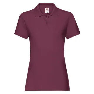 Fruit of the Loom - "Premium" Poloshirt für Damen (Burgunderrot)