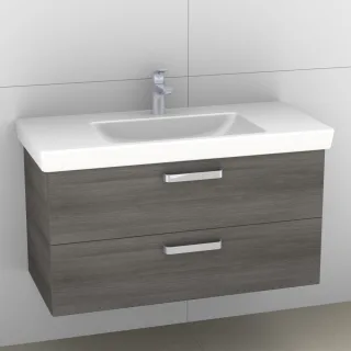 Artiqua 414 Waschtischunterschrank für Subway 2.0 7175A1 Graphit Struktur quer, 414-WU2L-V70-7070-40 414-WU2L-V70-7070-401