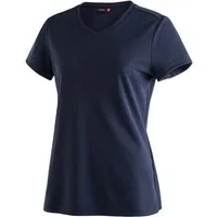 Maier Sports T-Shirt Trudy Damen Kurzarmshirt, leichtes Sommer Funktionsshirt, V-Ausschnitt
