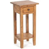 DESIGN DELIGHTS Telefontisch TELEFONTISCH "DRAWER 65", Altholz massiv, 65x31x31 cm, Beistelltisch